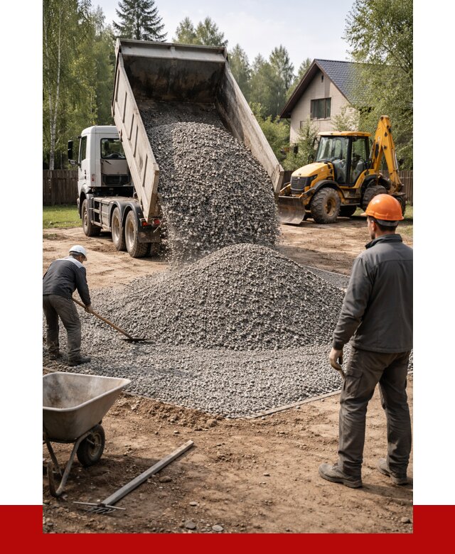 Отсыпка участка щебнем в Кушве от 6672 р. ПРОНЕРУДКшв