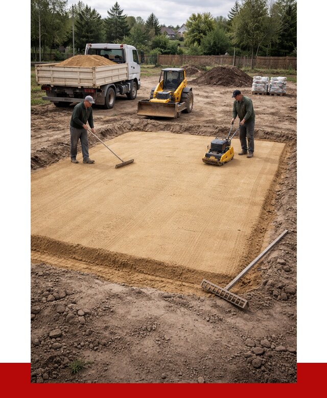 Устройство песчаной подушки в Кушве от 4619 р. ПРОНЕРУДКшв