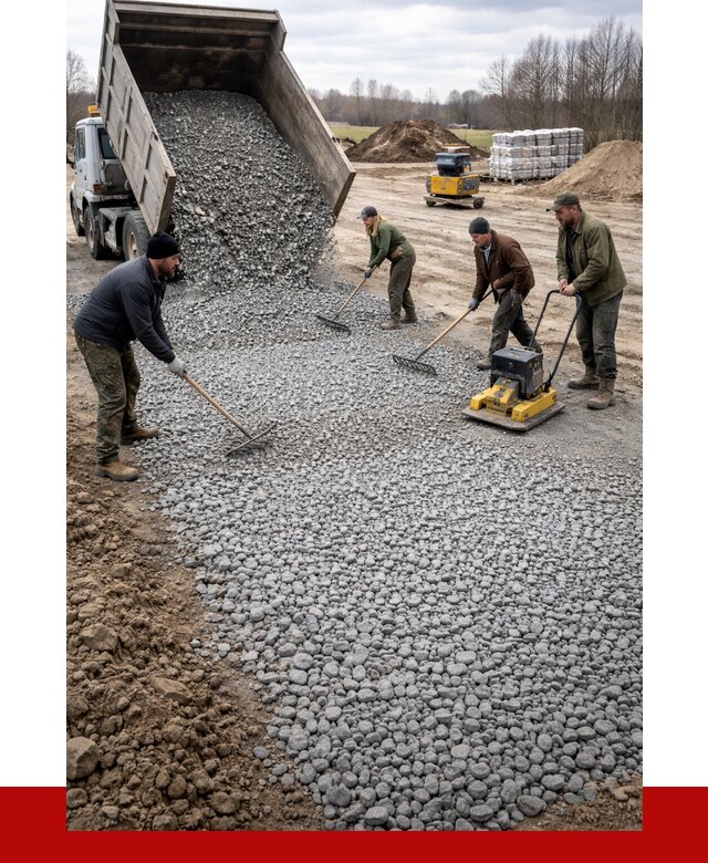 Устройство щебеночной подушки в Кушве от 4619 р. ПРОНЕРУДКшв